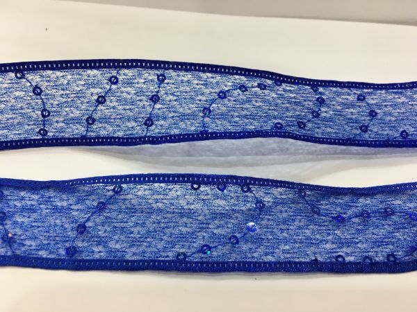 Лента органза с паеткой 2,5 см. № 40